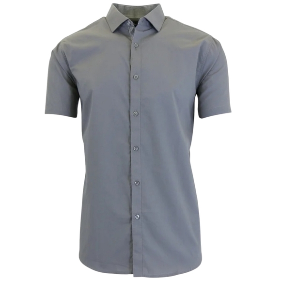 MEN'S Galaxy By Harvic Slim Fit Short Sleeve Shirt.  Size XL NWT $38 - Picture 1 of 6